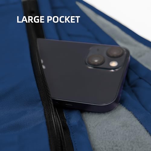 Large Outdoor Waterproof Blanket Extra Thick Fleece Stadium Blanket for Camping, Car, Pet, Picnics - Windproof, Wearable, Machine Washable 80" x 58" (Dark Blue) - color: Dark Blue