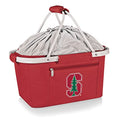 PICNIC TIME NCAA Stanford Cardinal Metro Shopping Basket - Insulated Picnic Basket - Collapsible Market Basket - Utility Tote Cooler Bag
