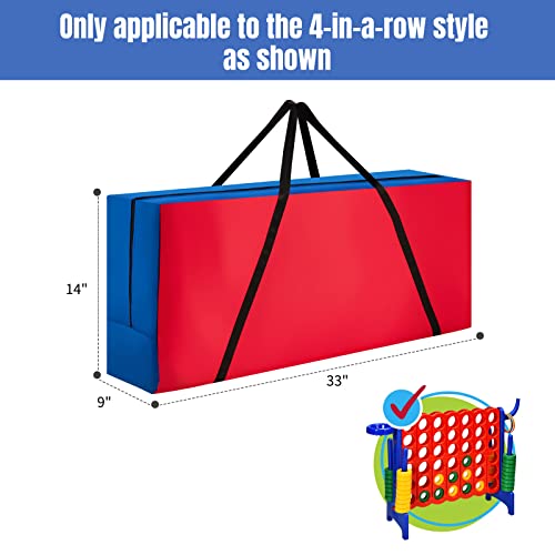 Costzon Giant 4-in-A-Row Game Carry and Storage Bag (Game Not Included), Carrying Bag for Jumbo 4-to-Score Giant Game Set, Easily Transport/Store, Life Size Yard Game Connect Game Storage Case
