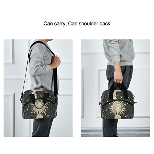 Astrology Tarot Goth Insulated Lunch Bag Reusable Lunch Tote Bag Cooler Bag for Women Men Adult Lunch Box with Adjustable Shoulder Strap Leakproof Lunch Bag for Work School Picnic Camping - color: Astrology Tarot Goth