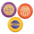 Frisbee Cool Flyer Flying Disc, 9.95 Inch Lightweight Toy Outdoor Beach Park Backyard Game - 130g
