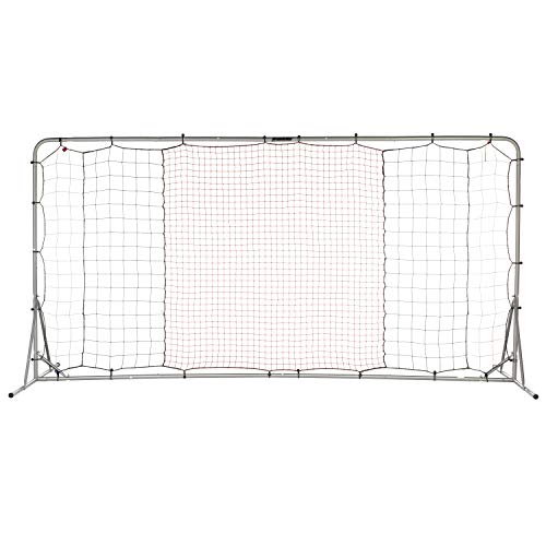 Franklin Sports Soccer Rebounder - Tournament Steel Rebounding Net - Perfect for Backyard Practice and Training - 12' x 6' & 6' x 4' - style: 12' x 6' - Silver