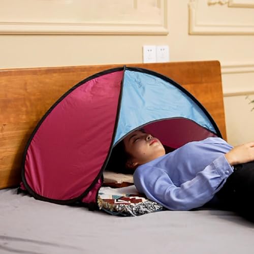 Dog Shade Canopy – Outdoor Pet Tent, Foldable Sun Shelter | Portable UV Resistant Dog Shade Tent, Beach Travel Canopy for Small Pets, Lightweight Windproof Tent with Built-in Holder for Mobile Viewing - color: blue powder