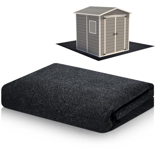 Haull Shed Floor Mat 8.2 x 10.2 ft Outdoor Waterproof Nonslip Durable Storage Sheds Protector Rug for Carport Patio Garage Garden Spring Summer Outdoor, Storage Shed Not Included - size: 8.2 x 10.2 ft