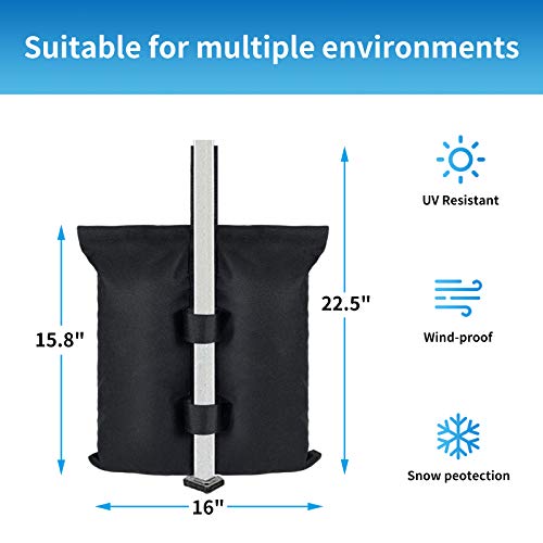 Canopy Weight Bags(120 lbs) for Pop up Canopy Tent, 1680D Heavy Duty Leg Weights - Set of 4 - color: 120 lbs