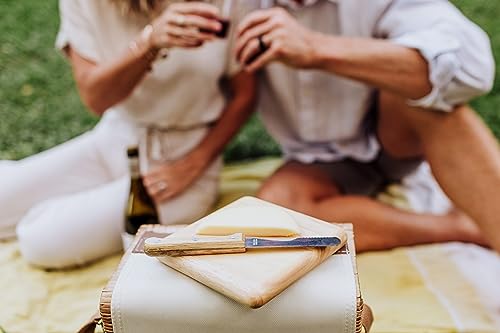 PICNIC TIME Corsica Wine and Cheese Picnic Basket - Tote Bag - Gift for Wine Lovers, (Beige Canvas), 12 x 7 x 17 (Pack of 2) - size: 9.75 x 6.5 x 13.75 (Pack of 2), style: Corsica Wine & Cheese Picnic Basket, 2-Bottle Wine Carrier