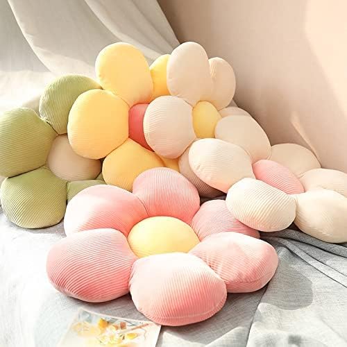 LEHU Flower Pillow, Flower Shaped Seating Cushion -Cute Daisy Pillow for Girls Tweens Room Decor Flowe Floor Pillow for Reading and Lounging Comfy (Light Pink, 23'') - color: Light Pink, size: 23''