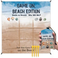 Funny Beach Game Pocket Picnic Blankets, Seashell Coastal Outdoor Beach Camping Blanket Waterproof Sandproof Gifts for Kids Boys, Sea Mini RV Picnic Mat for Camper Campsite Travel 55x60in - color: Game