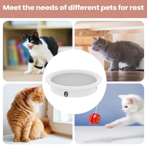 Heated Bed for Dogs | Constant Temp Cooler Nest | 33lb Load Capacity Smart Pressure Activated Electric Dog Bed - for Small Medium Large Breed Puppy Kitten Winter Living Room Bedroom