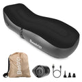 Bestrip Auto Inflatable Couch Lounger, Air Mattress Sofa Bed with Rechargeable Air Pump - color: Black, size: Single