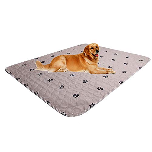 Washable Dog Pee Pads with Puppy Grooming Gloves,Puppy Pads,Reusable Pet Training Pads,Large Dog Pee Pad,Waterproof Pet Pads for Dog Bed Mat,Super Absorbing Whelping Pads - size: 36x72 Inch (Pack of 2)
