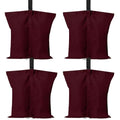 ABCCANOPY Canopy Weights 120 LBS Tent Sand Bags,4-Pack Burgundy (Without Sand) - color: Burgundy, size: 120 LBS