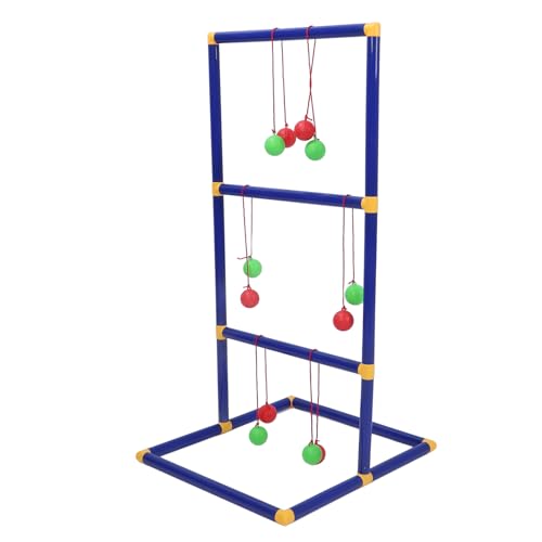 Alomejor Ladder Toss Game Set Fun Interactive Outdoor Ladder Ball Tossing Game for Family Camping, Durable ABS Material