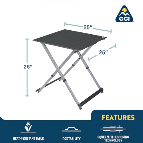 GCI Outdoor Folding Table - size: 25 In