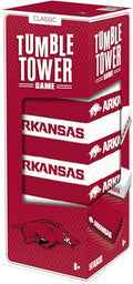 Baby Fanatic MasterPieces Game Day - NCAA Arkansas Razorbacks - Officially Licensed Tumble Tower, Real Wood Blocks - style: Arkansas Razorbacks