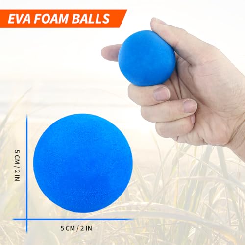Pandahero Beach Paddle Ball Replacement Set - 12 Colorful High Visibility Waterproof Balls, Suitable for Smash Ball, Pro Kadima, and All Kinds of Outdoor Beach Paddle Games - style: 2 rackets+12 balls