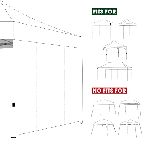 COOSHADE Instant Canopy SunWall 10x10 Canopy SideWall for Pop up Canopy Tent, 1 Pack Door Wall Only, Navy Blue - color: Navy Blue, size: 10x10-Door Wall