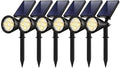 InnoGear Solar Lights Outdoor Waterproof Solar Garden Light for Outside Yard Landscape Lighting Pathway Spot Lights Spotlight Wall Light Auto On/Off, Pack of 6 (Warm White) - color: Warm White