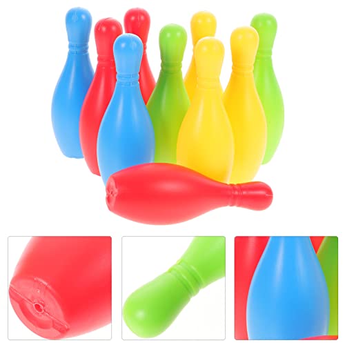 Totority Kids Bowling Set, with 10 Bowling & 2 Balls, Educational Early Development Indoor & Outdoor Games Set - for Toddlers & Boys & Girls Ages 3,4,5-12 Years Old