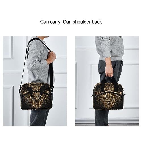 Mascot Owl Insulated Lunch Bag Reusable Lunch Tote Bag Cooler Bag for Women Men Adult Lunch Box with Adjustable Shoulder Strap Leakproof Lunch Bag for Work Picnic Camping - color: Mascot Owl