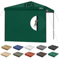 KAMPKEEPER 10X10 Canopy Tent Sidewalls with Zipper for Canopy Frame, 3Pcs Sunwalls Only, UPF50+ Waterproof Side Walls(Green) - color: Dark Green