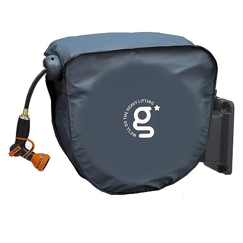 Giraffe Tools AW50 Retractable Garden Hose Reel Cover UV Resistant, Anti-Fading and Waterproof Cover for Water Hose Reel