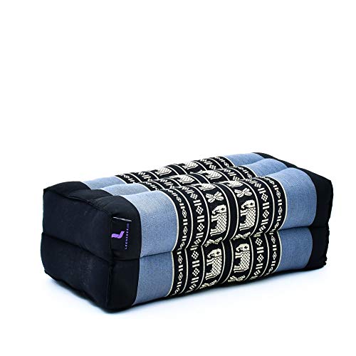 Leewadee Yoga Block – Floor Cushion for Yoga Practice, Meditation Seat Cushion for Workouts Filled with Kapok - color: Sf15 - Blue