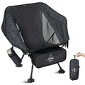 ATEPA UFO3.0 Ultralight Backpacking Chair, 330 lbs Heavy-Duty Aerospace Aluminum Folding Camp Chair with Hexagon Ergonomic Seat Anti-Sink Feet, Compact Portable Outdoor Gear for Hiking Fishing, Black - color: Black Pro- 1 Pack