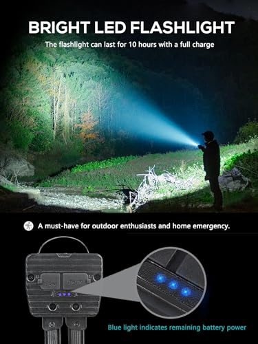 Gym Lamp, Portable Gym Lighting for Posing, Magnetic Work Light Rechargeable, Gift for Men/Women, 180° Rotate Foldable with Hang Hook Camping Lamp, USB Power Bank LED Handheld Flashlight-Black - color: Black
