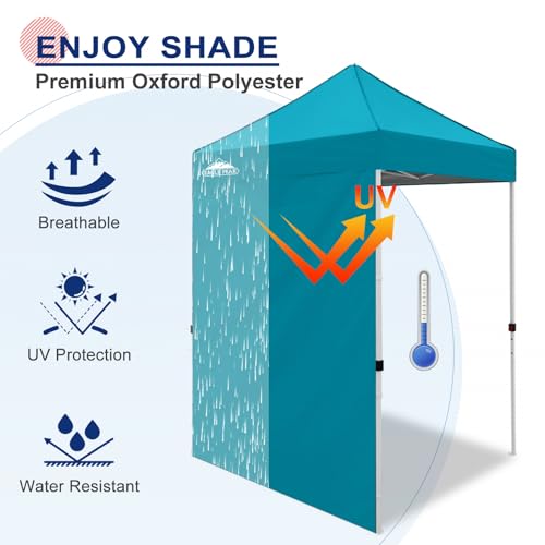 EAGLE PEAK Canopy Sidewall for 5x5 Pop Up Canopy Frame, Single Side Wall Panel Only (Fits 5x5 Straight Leg Frame, Canopy Top or Frame NOT Included), Turquoise - color: Turquoise