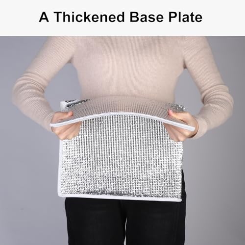Bodaon 1PK Removable Hard Bottom for 23" W X 14" D Bag, XXX-Large Foldable Insulated Plate for Reusable Grocery Shopping Bags, Sturdy Supporter for Food Delivery Cooler Bag, Board for Doordash - color: Hard Bottom Only（Without Bag）, size: Fit 23"W x 14"D