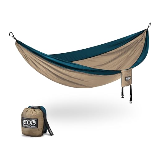 ENO, Eagles Nest Outfitters SingleNest Lightweight Camping Hammock - color: Tan | Marine