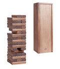 WE Games Wooden Block Stacking Party Game for Adults, Tumble Tower Wedding Guest Book Alternative, Tabletop Games, Includes Storage Case, 12 inches - color: Walnut Stained Wood