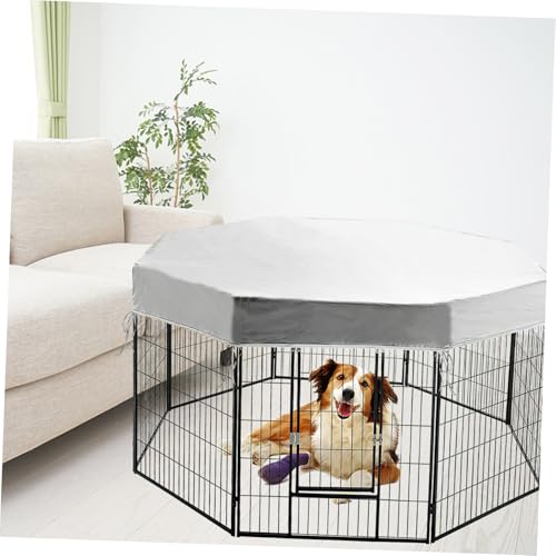 Waterproof Dog Kennel Cover Folding Outdoor Shade Rain Protection for Dog Playpen PET Cage Roof Cover Sunproof Rainproof for Camping and Outdoor Use