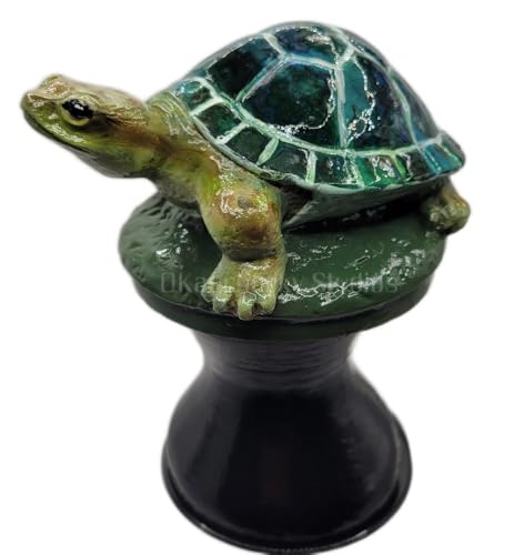 OKaucheeky Decorative Heavy-Duty Steel Rolling Hose Guide Turtle, 100% Handcrafted, Made in the USA by a Women-Owned Small Business, Each is One-of-A-Kind Hand-Painted