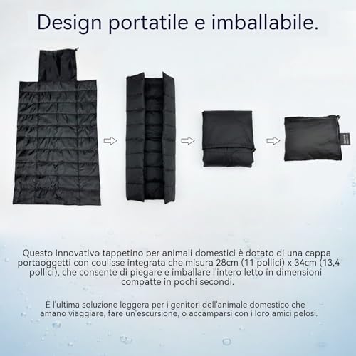 Portable Dog Crate Pad, Water-Resistant Foldable Pet Sleeping Mat, Cool Touch Summer Dog Bed for Outdoor Travel Camping & Indoor Use, Washable Black Kennel Pad (39"x28")(Black - color: Black