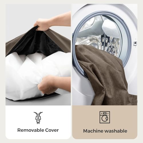 Sytopia 36 Inch Indestructible Dog Beds for Large Dogs, Chew Proof Waterproof Pet Crate Pad with Machine Washable Removable Cover, Great for Indoor, Outdoor, Crate, Patio Use, Brown - color: Brown, size: Large