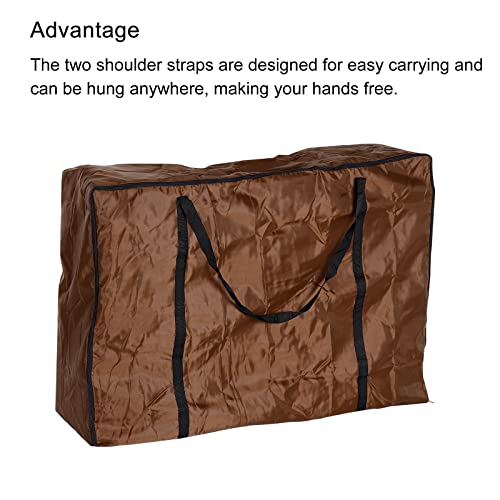 PATIKIL Chair Storage Bag, Waterproof Folding Lounge Chair Cover Carrying Case for Outdoor Camping Chair Beach Chaise Zero Gravity Chair, Brown - color: Brown