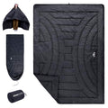 iClimb 3M Thinsulate Insulation Warm Camping Blanket Ultralight Compact - color: Black, size: 72.8” × 55”, 1.52 lb