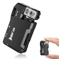 WUBEN G5 Rechargeable EDC Flashlight, 400 Lumens Dual Light Sources Mini Flashlight with RGB Light, Portable Flat Pocket Flashlights, Magnetic Keychain Flashlight for Outdoor Home Emergencies (Black) - color: Black