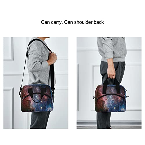 Galaxy Insulated Lunch Bag Reusable Lunch Tote Bag Cooler Bag for Women Men Adult Lunch Box with Adjustable Shoulder Strap Leakproof Lunch Bag for Work School Picnic Camping - color: Galaxy