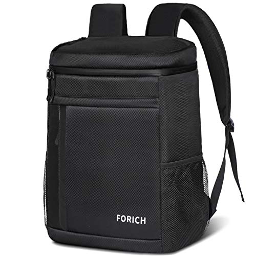 FORICH Soft Cooler Backpack Insulated Waterproof Backpack Cooler Bag Leak Proof Portable Small Cooler Backpacks to Work Lunch Travel Beach Camping Hiking Picnic Fishing Beer for Men Women - color: Y - Black