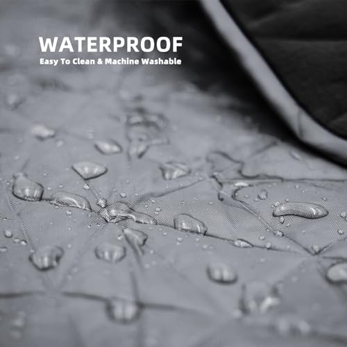 Large Outdoor Waterproof Blanket Extra Thick Fleece Stadium Blanket for Camping, Car, Pet, Picnics - Windproof, Wearable, Machine Washable 80" x 58" (Smoky Gray) - color: Smoky Gray