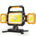 YZONI 40W Rechargeable Work Light, 4000LM Magnetic LED Work Light with 6 Modes, Battery Powered Portable Mechanic Lights with 360°Rotate Foldable Design for Auto Car, Garage, Workshop - style: Modern