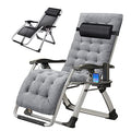ABORON Zero Gravity Chair,Premium Outdoor Lawn Folding Lounge Chairs,Sturdy Adjustable Reclining Patio Chairs with Removable Cushion,Headrest & Tray - color: A Modern Gray