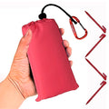 Waterproof Camping Tarp, Ultralight Tent Footprint Backpacking Tarp for Camping, Hiking and Outdoor Activities (Red) - color: Red