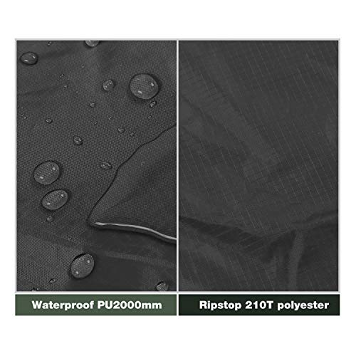 REDCAMP Hammock Rain Fly Camping Tarp Waterproof, 10x12ft Lightweight Backpacking Rain Tarp Shelter for Hiking Outdoor, Black - style: Black 10x12ft rectangle