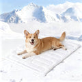 Dog Cooling Mat, Reversible Self-Cooling Mat for pet, Cool Fabric Top & Velvet Back, Portable Ice Cool Fabric Dog Bed, Easy Washable Summer Pets Cool Pad for Indoor Outdoor (L(48.0″*27.9″)) - size: L(48.0″*27.9″)