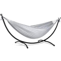 SUNCREAT Stand Alone Hammocks for Outside, 2 Person Self Standing Hammock, Light Gray - color: Light Gray