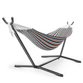 Hammock with Stand for Outside, 600lbs Portable Hammock with Carrying Bag for 2-Person Outside Patio, Heavy Duty, Easy Assembly